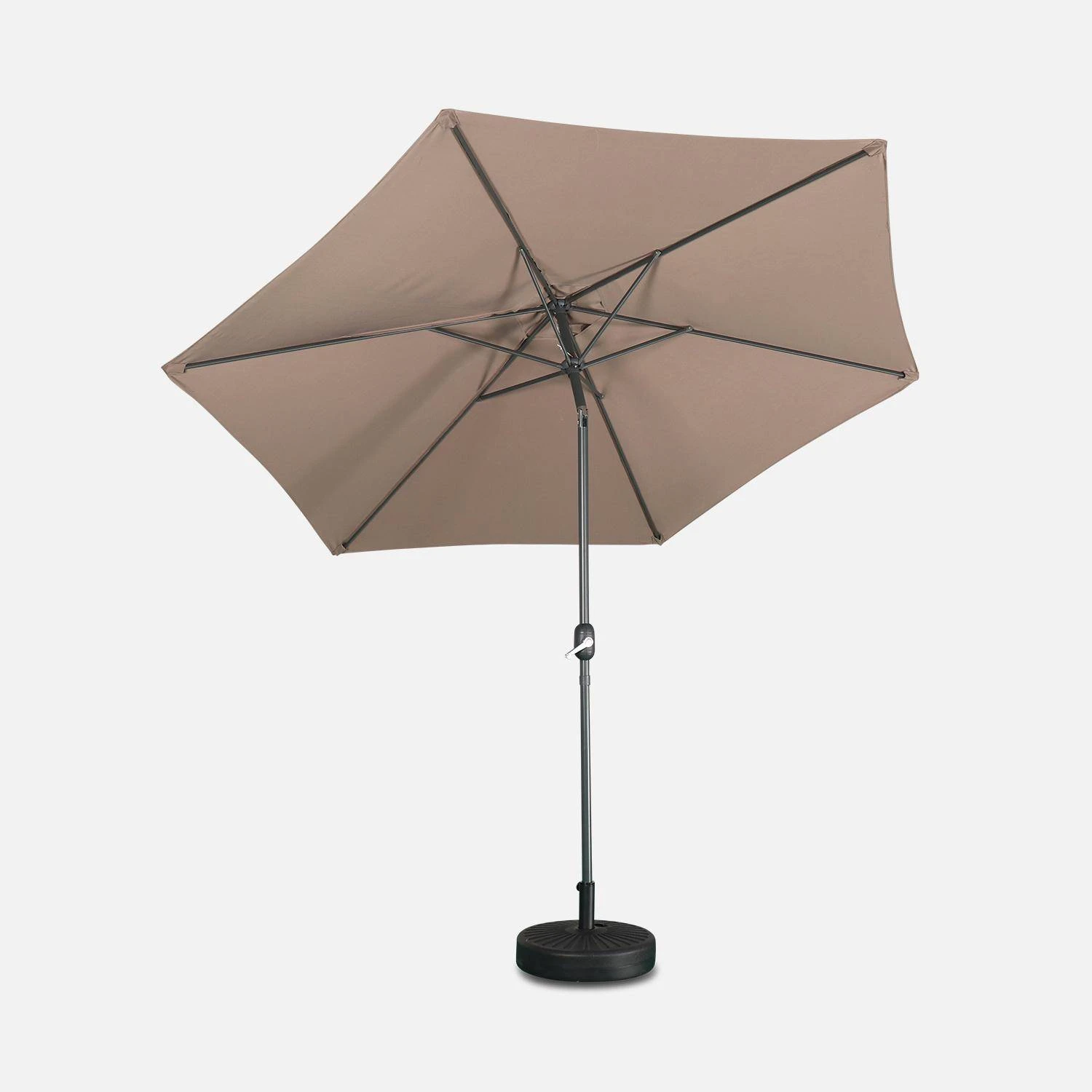 Parasol Rond 3m Couleur : Taupe 6 Parasol Rond 3m Couleur : Taupe – Image 4