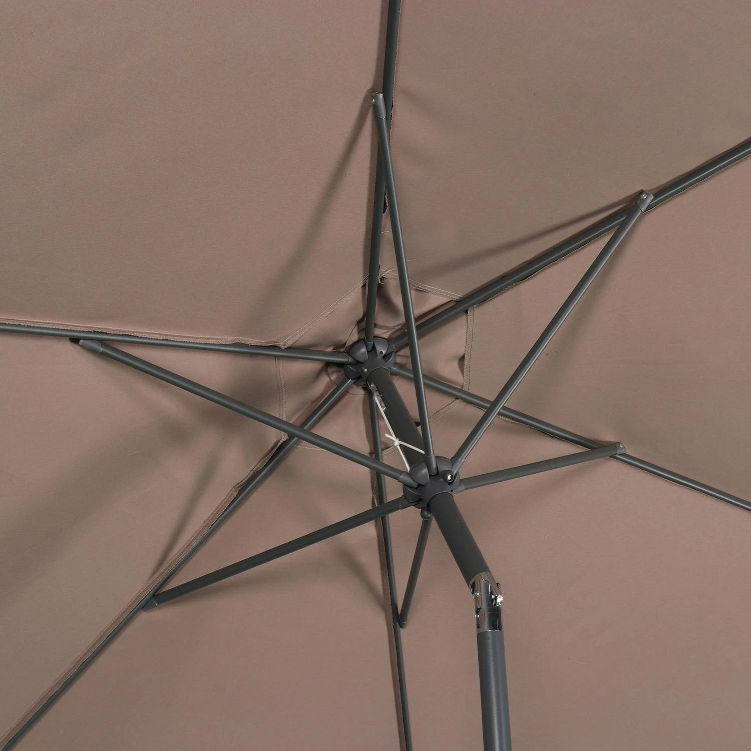 Parasol Rond 3m Couleur : Taupe 9 Parasol Rond 3m Couleur : Taupe – Image 7
