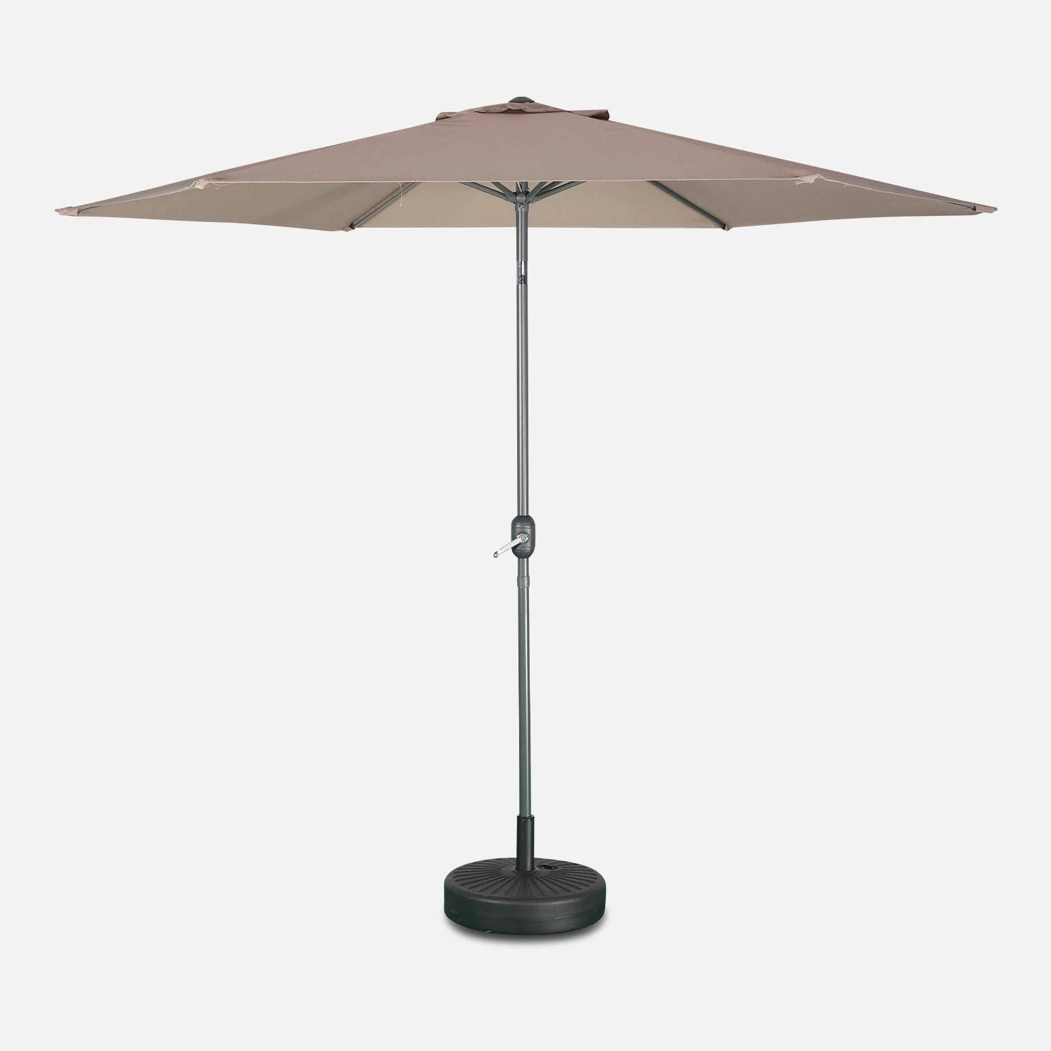 Parasol Rond 3m Couleur : Taupe 5 Parasol Rond 3m Couleur : Taupe – Image 3