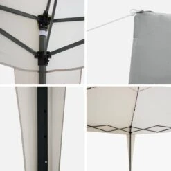 Tonnelle Pliante 3x3m Couleur : Sable -ME Soldes puglc3x3sand 2dd9e91eca092c23beb65fb6354d1549