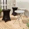 Table Mange Debout Pliable Avec Housse De Protection (lot De 2) Couleur : Noir -ME Soldes recpl80x2bkcov f91d8a2f1e8c97c725a5330df61e0b62
