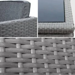 Salon De Jardin 6-10 Places Avec Housse - Vasto Couleur : Gris / Gris -ME Soldes salon de jardin 6 10 places vasto avec housse coloris gris coussins gris chine table encastrable df4ecae29f9e6a797e42a57d3e80b4ae