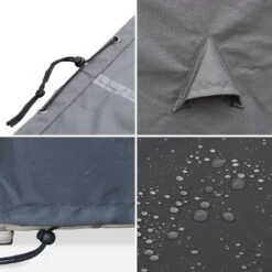 Table De Jardin Vasto 12 Et Sa Housse Couleur : Noir / Gris -ME Soldes salon de jardin 8 12 places vasto avec housse de protection coloris noir coussins gris table encastrable 249fe03647683a976449b94e00f9aba7