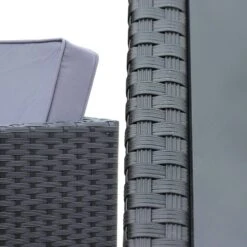 Table De Jardin Vasto 12 Et Sa Housse Couleur : Noir / Gris -ME Soldes salon de jardin 8 12 places vasto avec housse de protection coloris noir coussins gris table encastrable 60b630e4b7ebcbcb8e48fa2a094e3d77