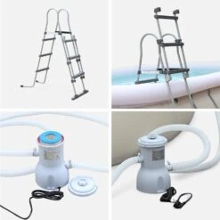 Piscine Gonflable Autoportée Rectangulaire Avec Accessoires 5x3m -ME Soldes sp5x3fpkitgy a4e76f26bfd0efc6fac10193d2e4b27e