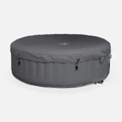 Spa Gonflable 6 Places Rond Bande LED, Système Anti-gel, Bâche -ME Soldes spa205lrledgy d027b101922c5aaeb19e62bff76eff2d