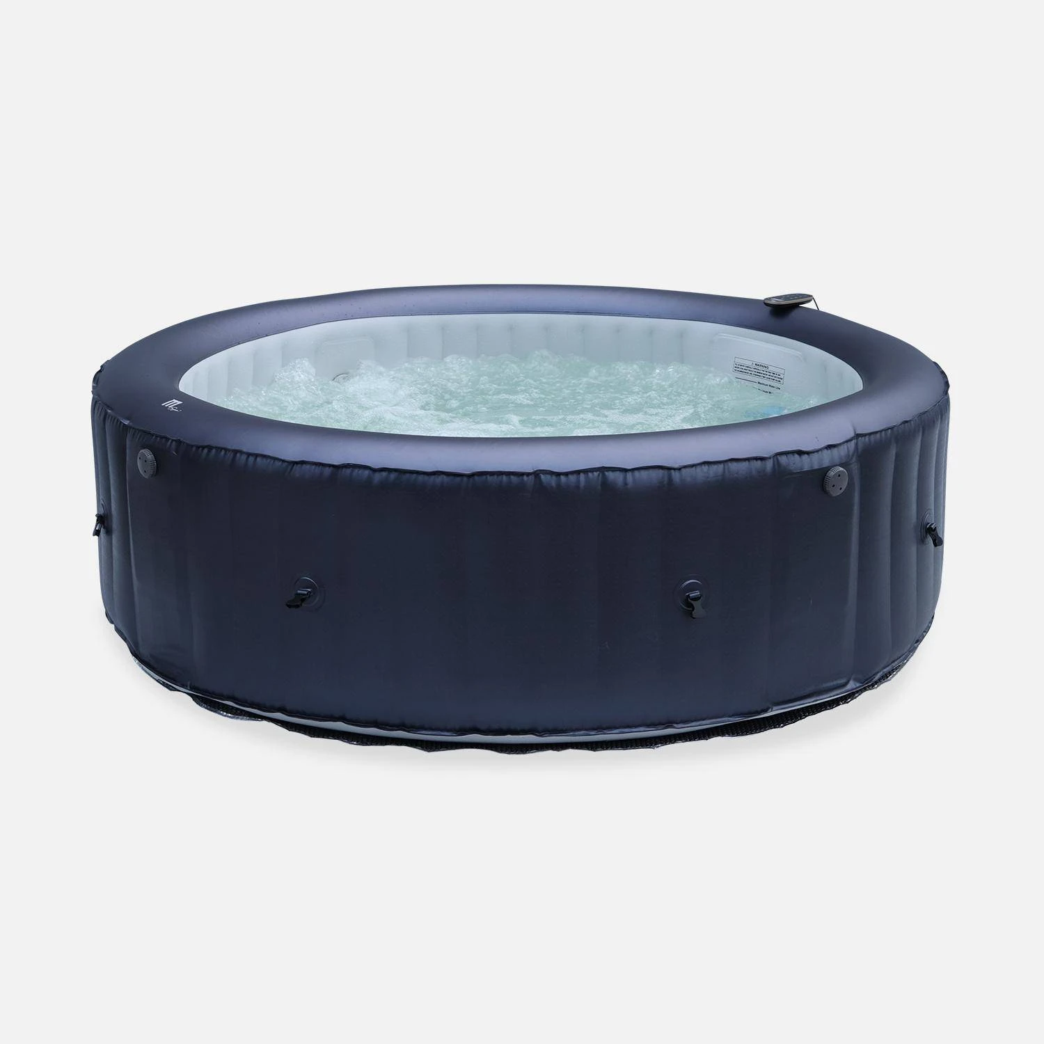 Spa Gonflable 6 Places Rond Jets Hydromassages Désinfection UVC, Anti Gel, M-one 3 Spa Gonflable 6 Places Rond Jets Hydromassages Désinfection UVC, Anti Gel, M-one