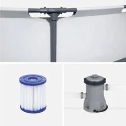 Piscine Hors Sol Tubulaire Ronde Avec Pompe Et Filtre ∅3,6m -ME Soldes spbw370fpgy 1180f1ea6d501bbd9934b9250bf8de46