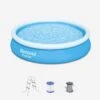 Piscine Gonflable Autoportée Ronde Avec Filtre Et Cartouche ∅3,6m + Échelle -ME Soldes spbw370pl2 8e709518dff28e28a64b2192ca2bf84b
