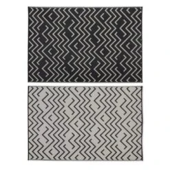 Tapis Extérieur Rectangulaire Motif Vagues -ME Soldes tapis d exterieur 180x270cm sydney rectangulaire motif vagues noir beige 025b3c86b5681d219833c5e35ca595a5