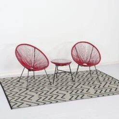 Tapis Extérieur Rectangulaire Motif Vagues -ME Soldes tapis d exterieur 180x270cm sydney rectangulaire motif vagues noir beige 12e1c8b6b4fbf2a5d4a644830016141d