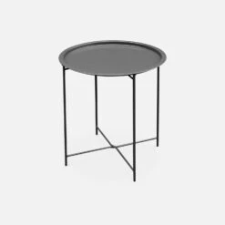 Table D'appoint Métal Ø46cm Couleur : Anthracite