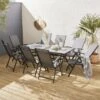 Table De Jardin Aluminium, 8 Chaises 2 Table De Jardin Aluminium, 8 Chaises -ME Soldes tx190x8gris 524eef520c60d26aee92881e38628cea