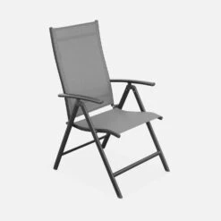 Table De Jardin Aluminium, 8 Chaises -ME Soldes tx190x8gris ecce2de2eaa522ef27867d8223513e97