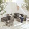 Salon De Jardin Résine Tressée 6 Places Couleur : Gris / Gris Taupe -ME Soldes wk100r5sofagy 92885bc5080c2a096e508b806333b8c2