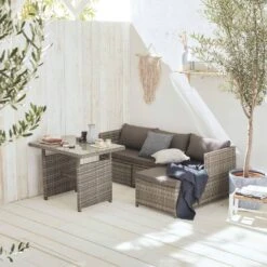 Salon De Jardin Résine Tressée 6 Places Couleur : Gris / Gris Taupe -ME Soldes wk100r5sofagy b0da362618c0948bc8a84cfd87c3792c