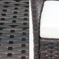 Salon De Jardin Résine Tressée 4 Places Couleur : Marron / Ecru -ME Soldes wk3109lqbn bdf65490b3b001df14949cfa163cdebf