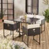 Table De Jardin Encastrable Résine Tressée 4 Chaises Couleur : Noir 2 Table De Jardin Encastrable Résine Tressée 4 Chaises Couleur : Noir -ME Soldes wk4cubebk e2456de020e3dc7f8e55e6d04a6b0900