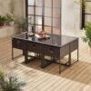 Table De Jardin Encastrable Résine Tressée, 6 Chaises Couleur : Marron -ME Soldes wk6cubebn 7e317c3c8c6cd0d578e42699a499c2e0