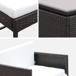 Table De Jardin Encastrable Résine Tressée 8 Chaises, 4 Poufs Couleur : Marron / Ecru 13 Table De Jardin Encastrable Résine Tressée 8 Chaises, 4 Poufs Couleur : Marron / Ecru -ME Soldes wk8cubepfbn f552d711d31bac730314391c6db0dcf8