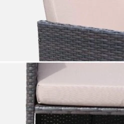 Table De Jardin Encastrable Résine Tressée, 12 Fauteuils Couleur : Marron / Taupe -ME Soldes wkdgcube12chbn 47b8ba7a4ecefcd0f2d330741be3aa5f