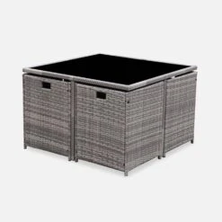 Table De Jardin Encastrable Résine Tressée, 8 Fauteuils Couleur : Nuances De Gris / Gris Chiné 10 Table De Jardin Encastrable Résine Tressée, 8 Fauteuils Couleur : Nuances De Gris / Gris Chiné -ME Soldes wkdgcube8mxgy 3f71b60932d8e955f7791841088acbe9