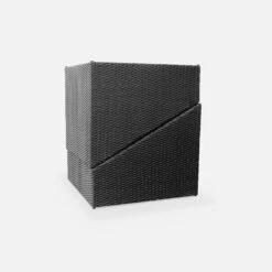 Salon De Jardin Triangle Résine Tressée 2 Places Couleur : Noir / Ecru -ME Soldes wktrianglebk c813810b8c920cd1f6780353d1a40779