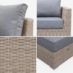 Salon De Jardin Résine Tressée Arrondie 12 à 14 Places Couleur : Beige / Gris Foncé -ME Soldes wkvs2xlnatgy 913bee2574bda5fb24ff3a989f850b3b