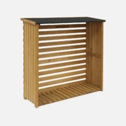Abri Bûches 120x45x120cm,bois -ME Soldes ws120lbn 1084630448df6df37e2034e298df5f69