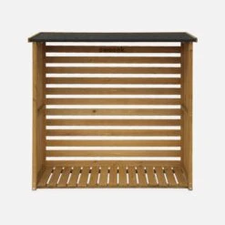 Abri Bûches 120x45x120cm,bois -ME Soldes ws120lbn 391cd50aab2efc53ebfcd717991e3991