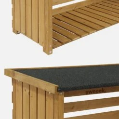 Abri Bûches 120x45x120cm,bois -ME Soldes ws120lbn 8b6f97269cd32e354639d9e602c5739d