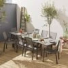 Table De Jardin Extensible Aluminium, 8 Chaises Couleur : Gris Foncé / Gris Taupe -ME Soldes xt300r8sandco 46d0091b89bc3e405d13af662b5e38a2