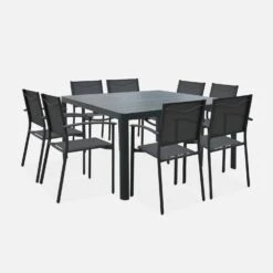 Table De Jardin Extensible Aluminium, 6 à 8 Places -ME Soldes xtafsq147at e15e9632346f0173f8fd9d75b9c8109a