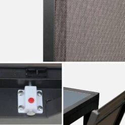 Table De Jardin Extensible Aluminium, 6 Chaises Couleur : Gris / Gris Taupe 13 Table De Jardin Extensible Aluminium, 6 Chaises Couleur : Gris / Gris Taupe -ME Soldes xtp150r6co 07064a85a62a000725e8893aa0a565c7