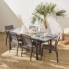 Table De Jardin Extensible Aluminium, 6 Chaises Couleur : Gris / Gris Taupe -ME Soldes xtp150r6co f091eeac952ea6252d99508ddcf27f4f
