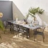 Table De Jardin Extensible Aluminium, 8 Chaises Couleur : Anthracite -ME Soldes xtp300r8co d382128c8350ac55f05506d240136ad6